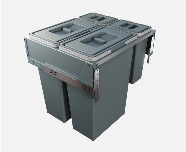Block 2.0 Bin 35+35+8+8 Litres - Valemont Atelier